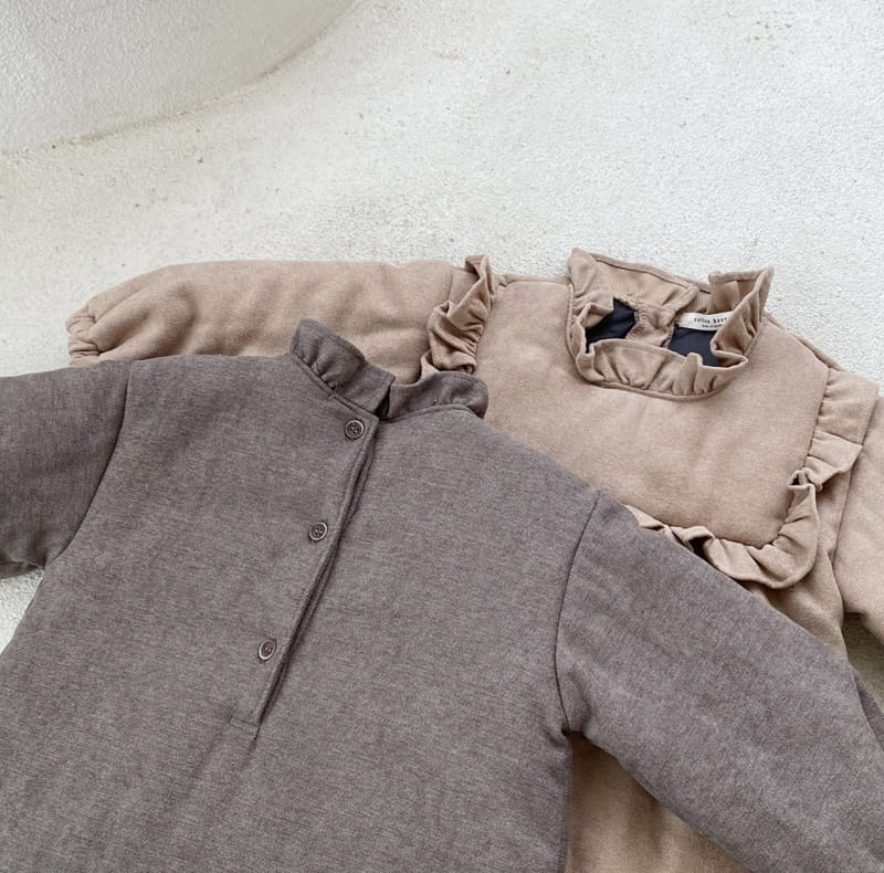 COTTON HOUSE - Korean Children Fashion - #Kfashion4kids - Frill Bonding One-piece - 6