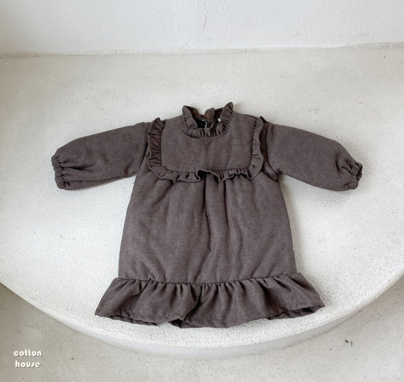 COTTON HOUSE - Korean Children Fashion - #Kfashion4kids - Frill Bonding One-piece - 8