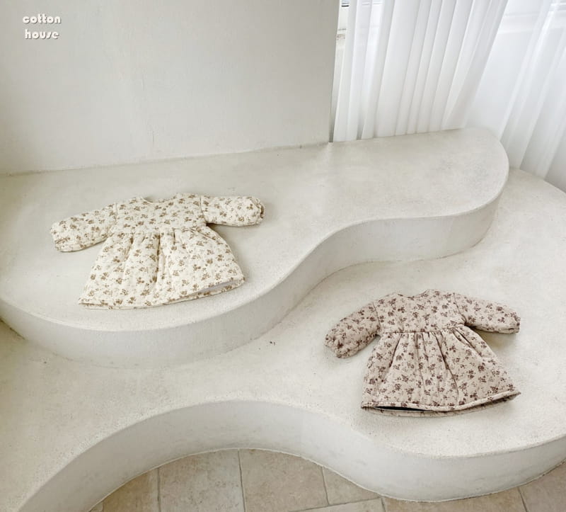 COTTON HOUSE - Korean Children Fashion - #Kfashion4kids - Flower Bonding One-piece - 4