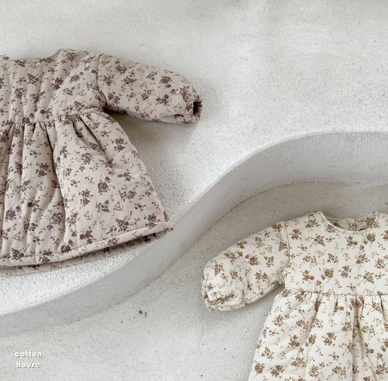 COTTON HOUSE - Korean Children Fashion - #Kfashion4kids - Flower Bonding One-piece - 8