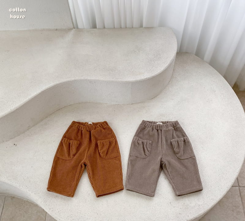 COTTON HOUSE - Korean Children Fashion - #Kfashion4kids - Rib Pocket Pants - 4