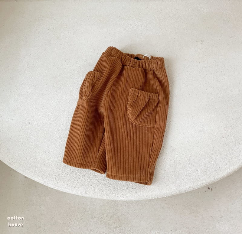 COTTON HOUSE - Korean Children Fashion - #Kfashion4kids - Rib Pocket Pants - 6