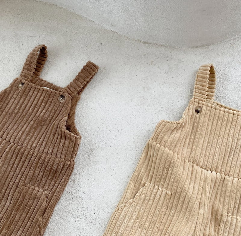 COTTON HOUSE - Korean Children Fashion - #Kfashion4kids - Big Rib Dungarees Pants