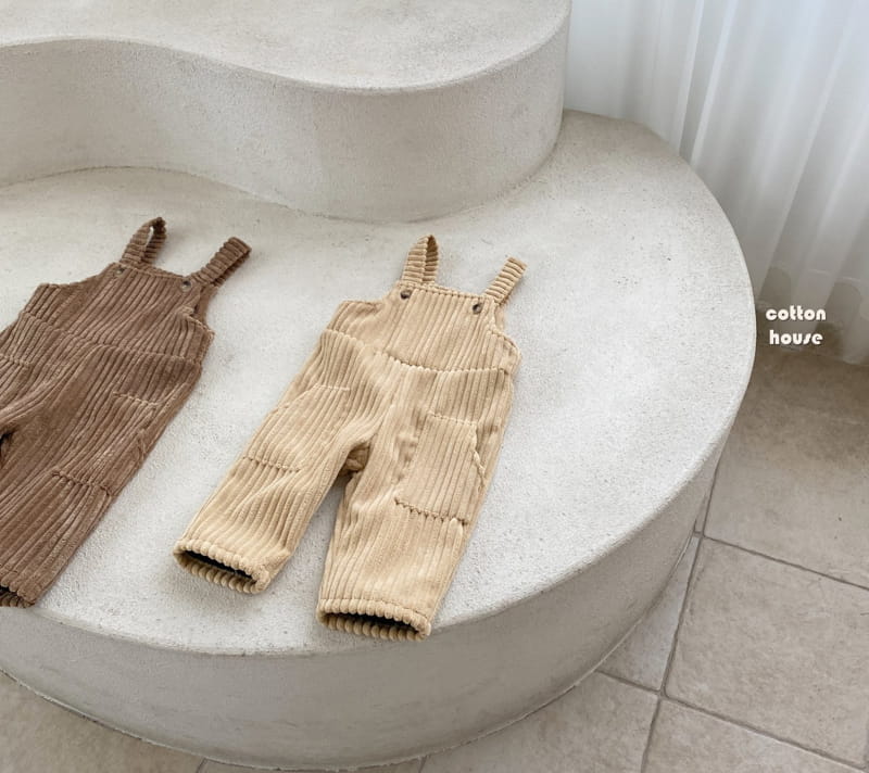COTTON HOUSE - Korean Children Fashion - #Kfashion4kids - Big Rib Dungarees Pants - 3