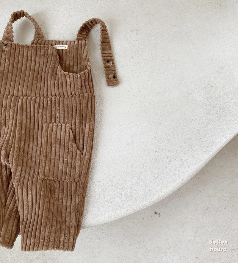 COTTON HOUSE - Korean Children Fashion - #Kfashion4kids - Big Rib Dungarees Pants - 5
