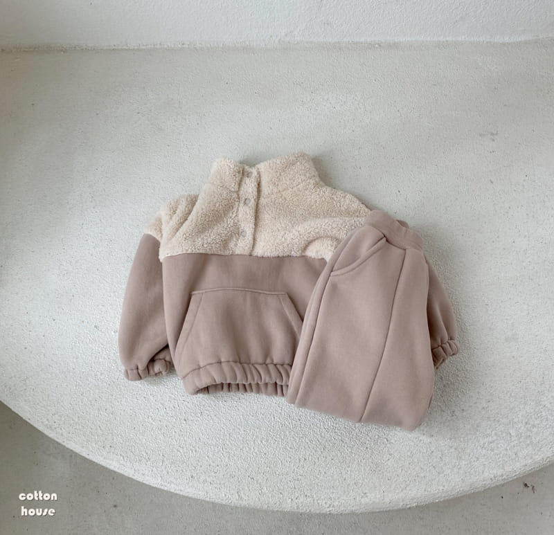 COTTON HOUSE - Korean Children Fashion - #Kfashion4kids - Color Top Bottom Set