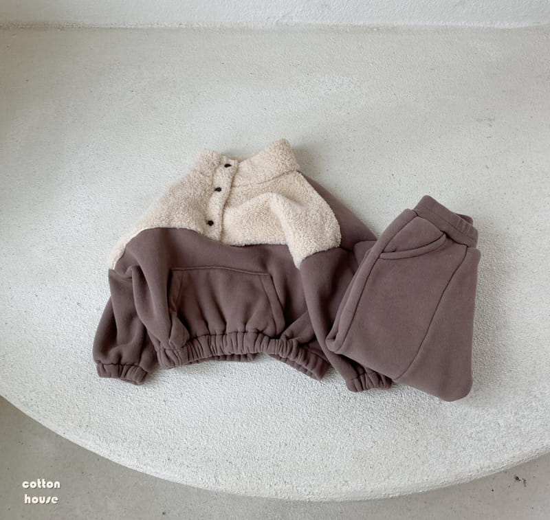 COTTON HOUSE - Korean Children Fashion - #Kfashion4kids - Color Top Bottom Set - 2