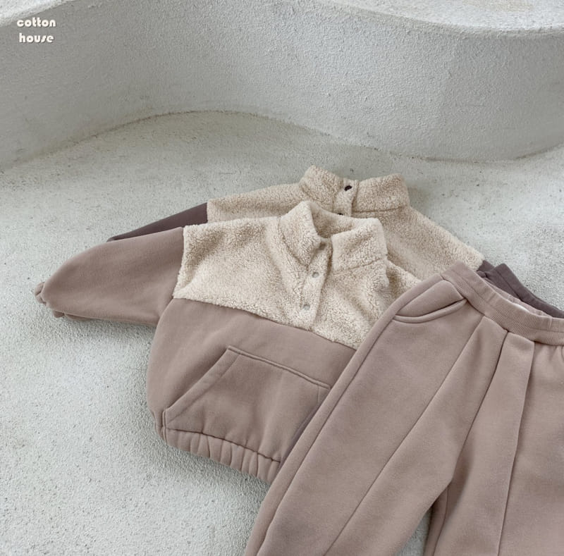 COTTON HOUSE - Korean Children Fashion - #Kfashion4kids - Color Top Bottom Set - 3