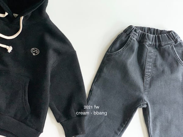 CREAM BBANG - Korean Children Fashion - #Kfashion4kids - Fleece Embroidery Hoody - 2