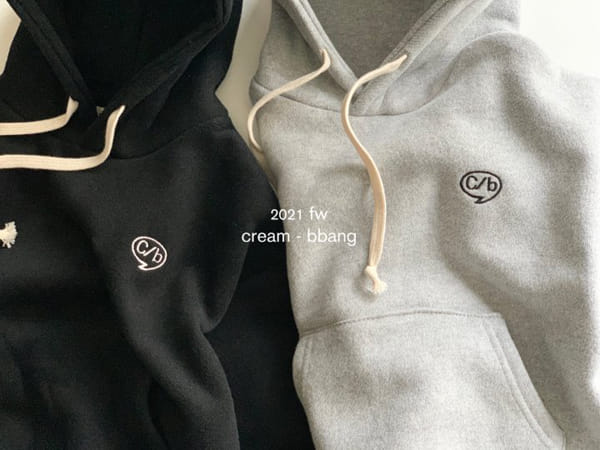 CREAM BBANG - Korean Children Fashion - #Kfashion4kids - Fleece Embroidery Hoody - 8
