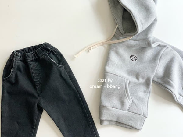CREAM BBANG - Korean Children Fashion - #Kfashion4kids - Fleece Embroidery Hoody - 9