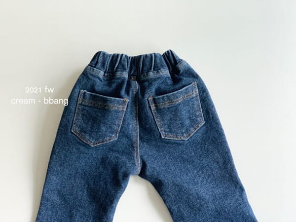 CREAM BBANG - Korean Children Fashion - #Kfashion4kids - Fleece Bootscut Jeans - 11