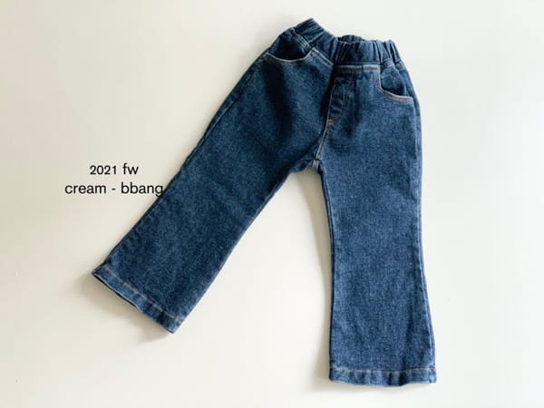 CREAM BBANG - Korean Children Fashion - #Kfashion4kids - Fleece Bootscut Jeans - 7
