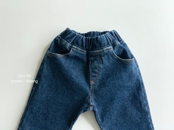 CREAM BBANG - Korean Children Fashion - #Kfashion4kids - Fleece Bootscut Jeans - 8
