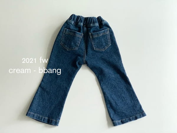 CREAM BBANG - Korean Children Fashion - #Kfashion4kids - Fleece Bootscut Jeans - 9