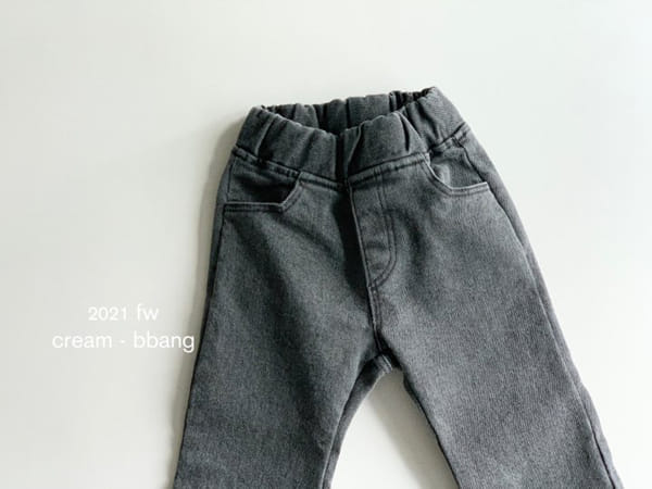 CREAM BBANG - Korean Children Fashion - #Kfashion4kids - Fleece Cotton Pigment Bootscut - 10