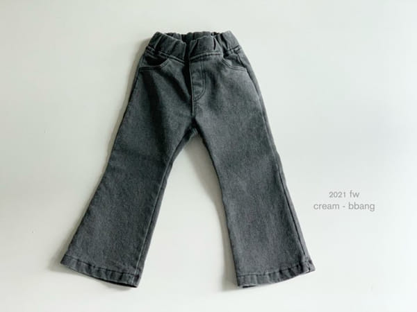 CREAM BBANG - Korean Children Fashion - #Kfashion4kids - Fleece Cotton Pigment Bootscut - 9