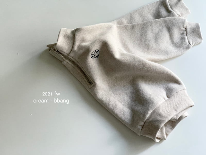CREAM BBANG - Korean Children Fashion - #Kfashion4kids - Anorak Embroidery Fleece Sweatshirt