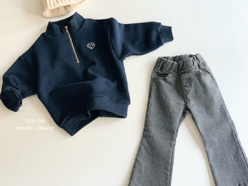 CREAM BBANG - Korean Children Fashion - #Kfashion4kids - Anorak Embroidery Fleece Sweatshirt - 7