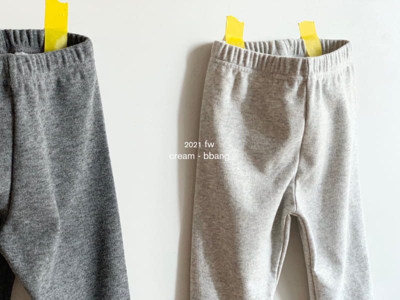 CREAM BBANG - Korean Children Fashion - #Kfashion4kids - Fleece Jogger Leggings