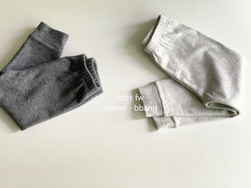 CREAM BBANG - Korean Children Fashion - #Kfashion4kids - Fleece Jogger Leggings - 10