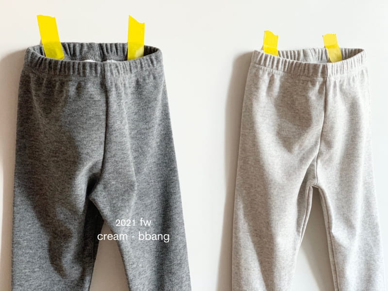 CREAM BBANG - Korean Children Fashion - #Kfashion4kids - Fleece Jogger Leggings - 12