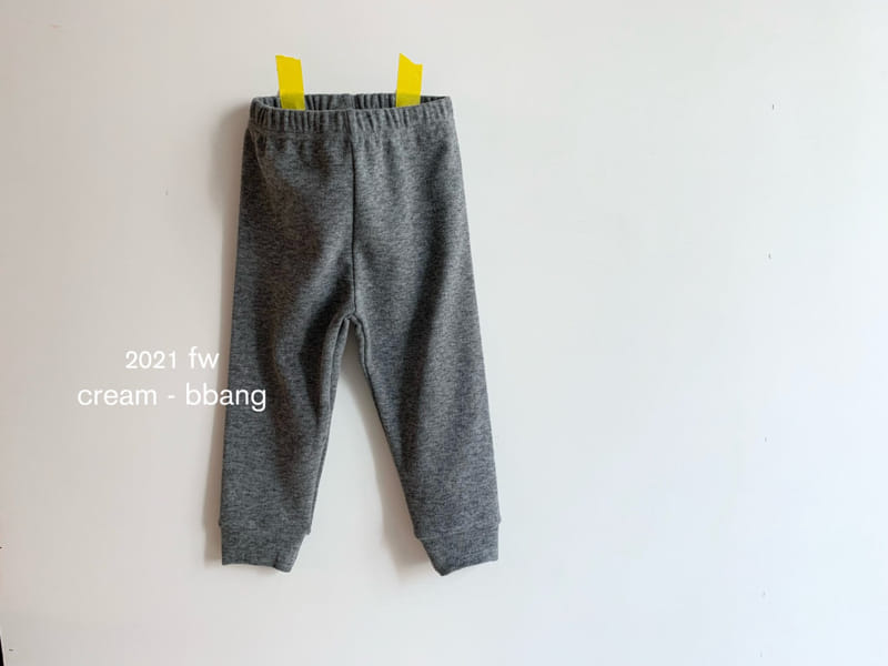 CREAM BBANG - Korean Children Fashion - #Kfashion4kids - Fleece Jogger Leggings - 3