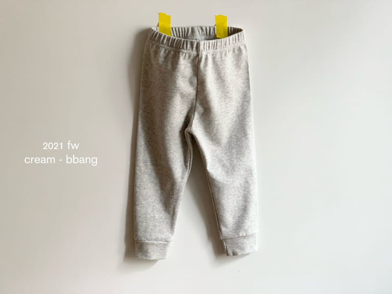 CREAM BBANG - Korean Children Fashion - #Kfashion4kids - Fleece Jogger Leggings - 7