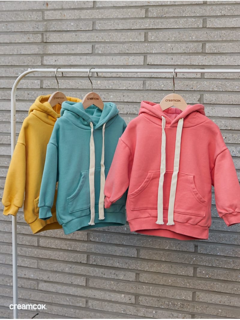 CREAMCOK - Korean Children Fashion - #Kfashion4kids - Simple Fleece Hoody - 2