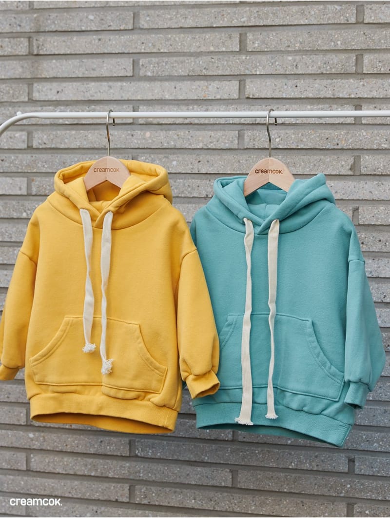 CREAMCOK - Korean Children Fashion - #Kfashion4kids - Simple Fleece Hoody - 4