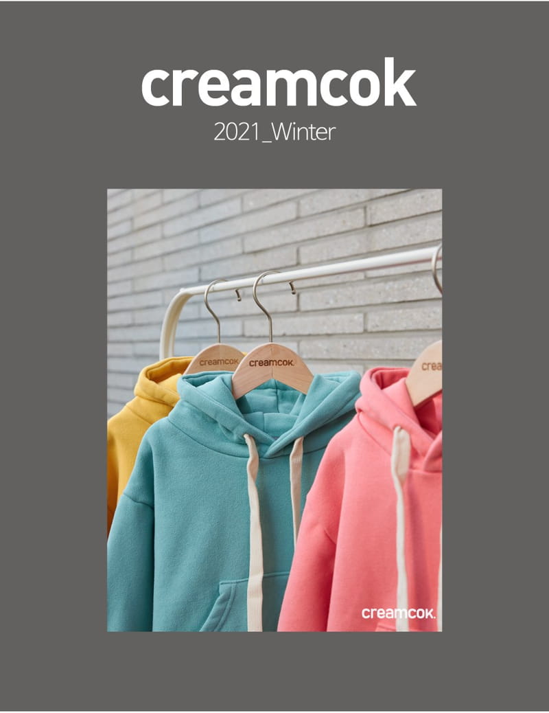 CREAMCOK - Korean Children Fashion - #Kfashion4kids - Simple Fleece Hoody - 6