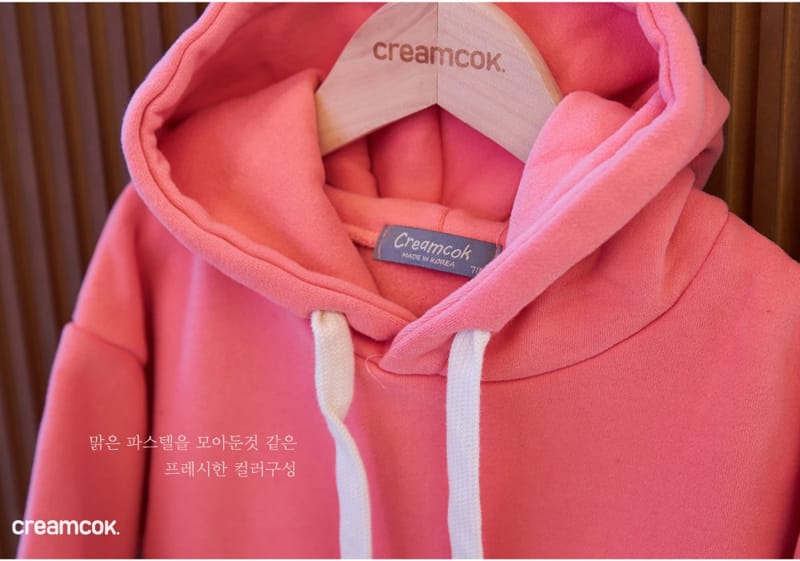 CREAMCOK - Korean Children Fashion - #Kfashion4kids - Simple Fleece Hoody - 7