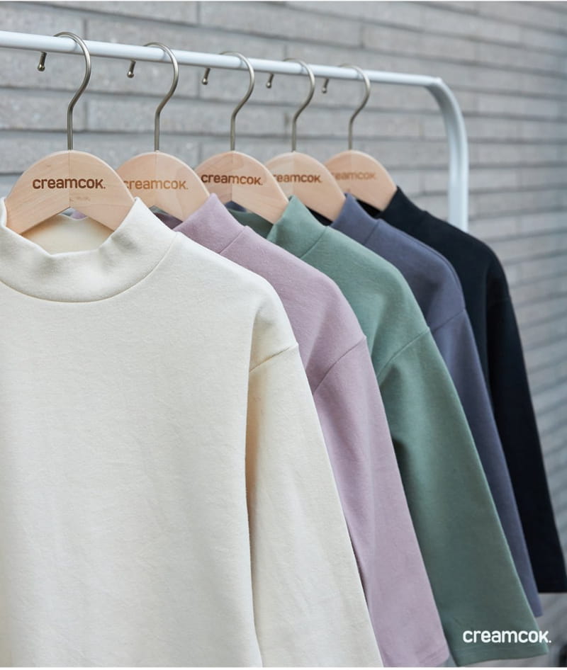 CREAMCOK - Korean Children Fashion - #Kfashion4kids - Cloud Half Turtleneck Tee