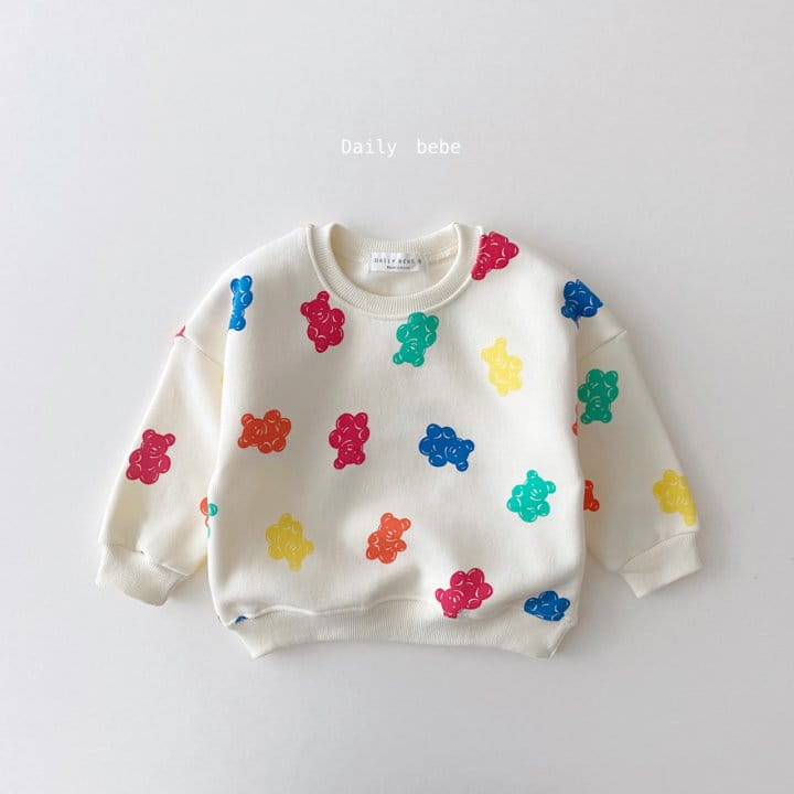 DAILY BEBE - Korean Children Fashion - #Kfashion4kids - Jelly Bear Top Bottom Set - 2