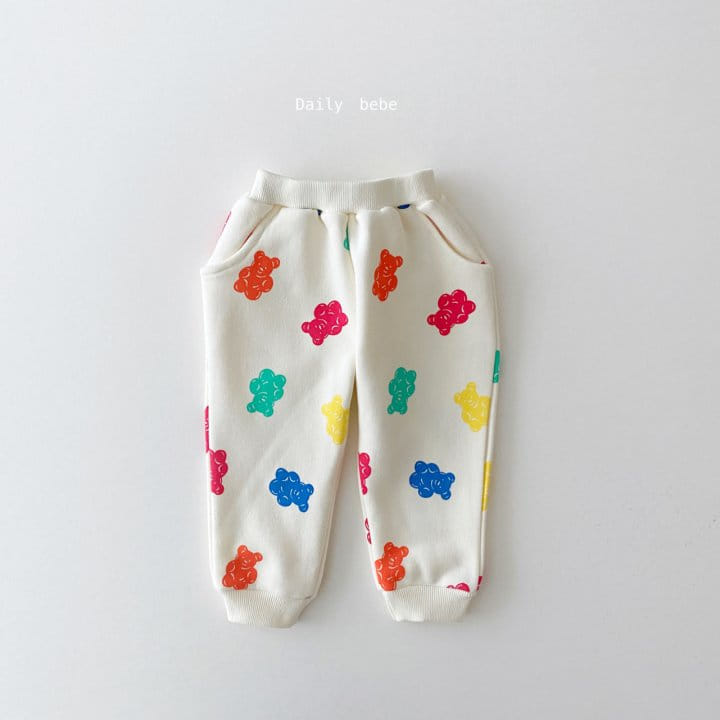 DAILY BEBE - Korean Children Fashion - #Kfashion4kids - Jelly Bear Top Bottom Set - 3
