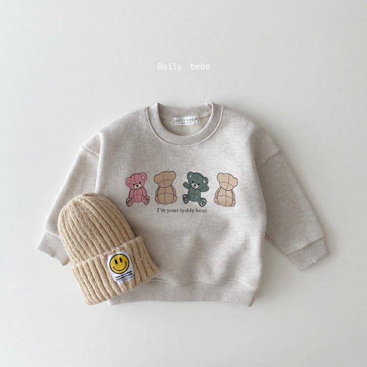 DAILY BEBE - Korean Children Fashion - #Kfashion4kids - Four Bears Sweatshirt