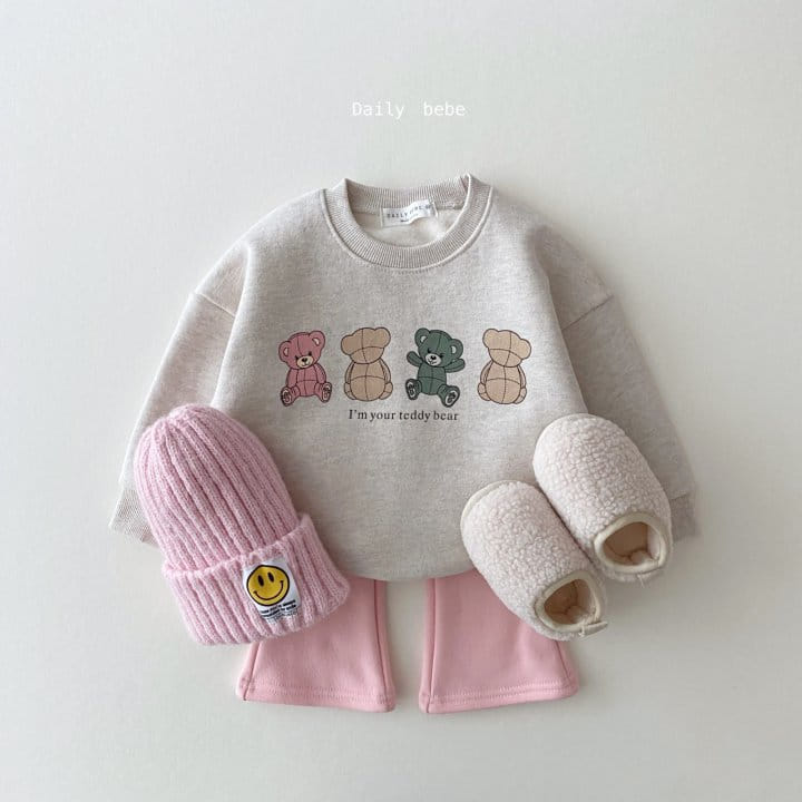 DAILY BEBE - Korean Children Fashion - #Kfashion4kids - Four Bears Sweatshirt - 4