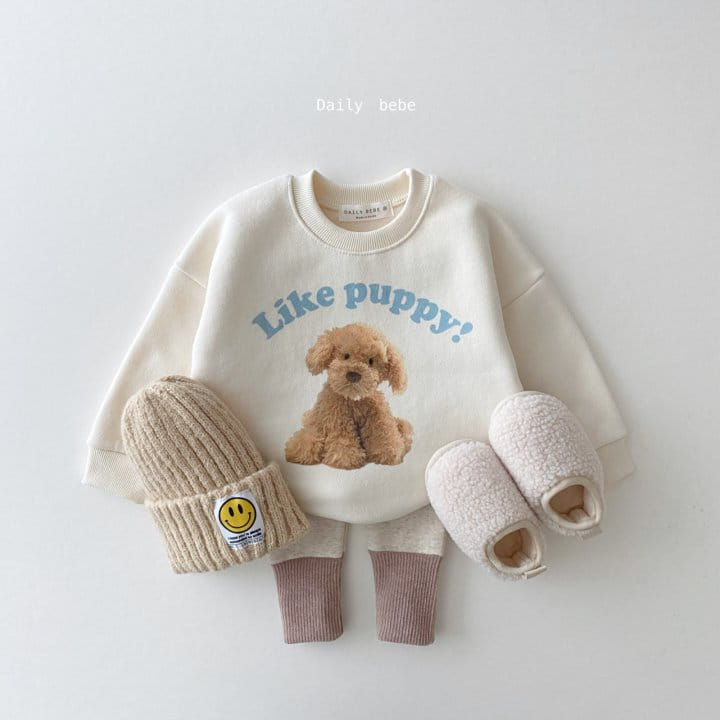 DAILY BEBE - Korean Children Fashion - #Kfashion4kids - Puppy Sweatshirt - 2