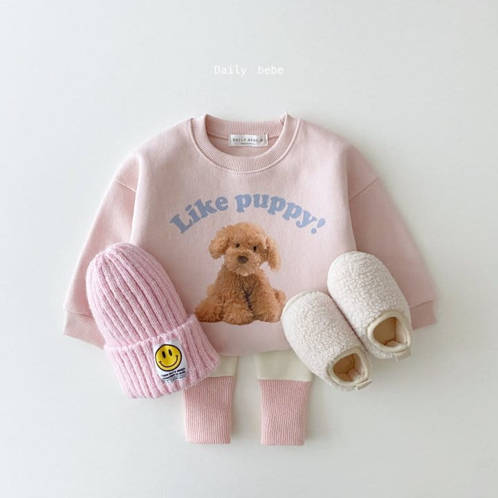 DAILY BEBE - Korean Children Fashion - #Kfashion4kids - Puppy Sweatshirt - 6