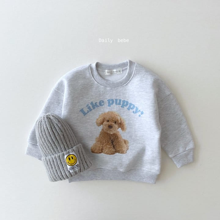 DAILY BEBE - Korean Children Fashion - #Kfashion4kids - Puppy Sweatshirt - 8