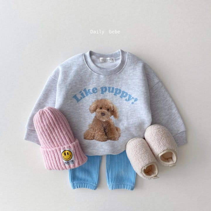 DAILY BEBE - Korean Children Fashion - #Kfashion4kids - Puppy Sweatshirt - 9