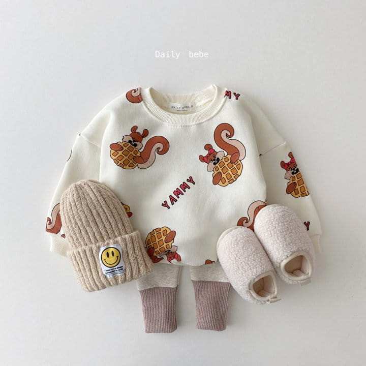 DAILY BEBE - Korean Children Fashion - #Kfashion4kids - Pattern Sweatshirt - 6