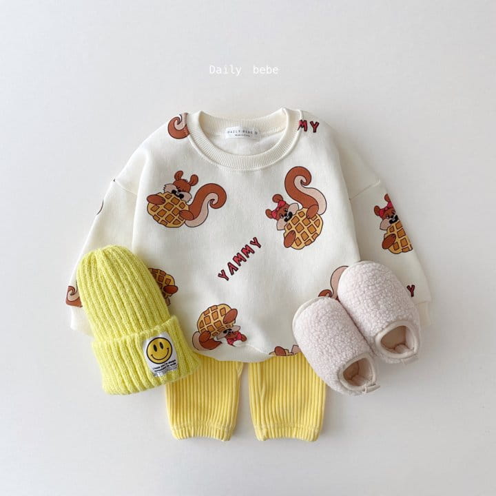 DAILY BEBE - Korean Children Fashion - #Kfashion4kids - Pattern Sweatshirt - 7