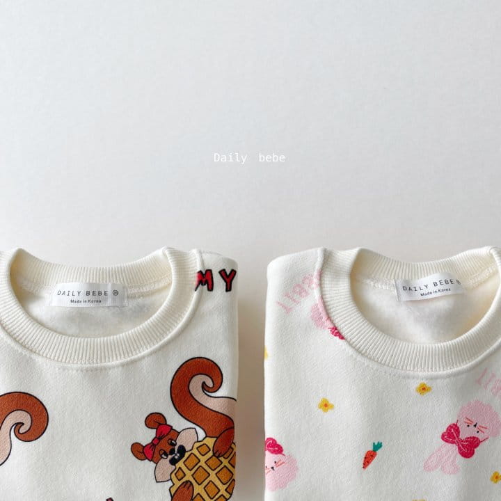 DAILY BEBE - Korean Children Fashion - #Kfashion4kids - Pattern Sweatshirt - 8