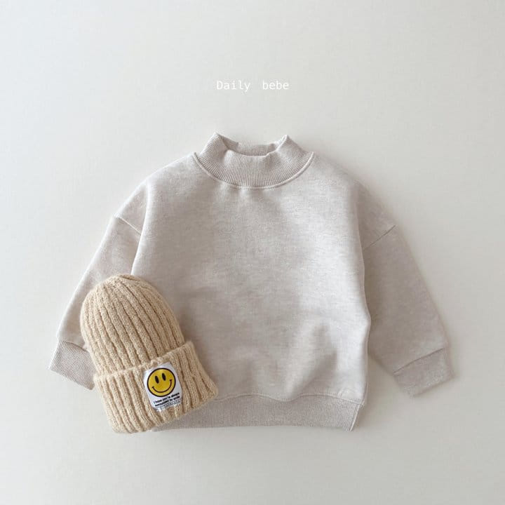 DAILY BEBE - Korean Children Fashion - #Kfashion4kids - Half Turtleneck Sweatshirt