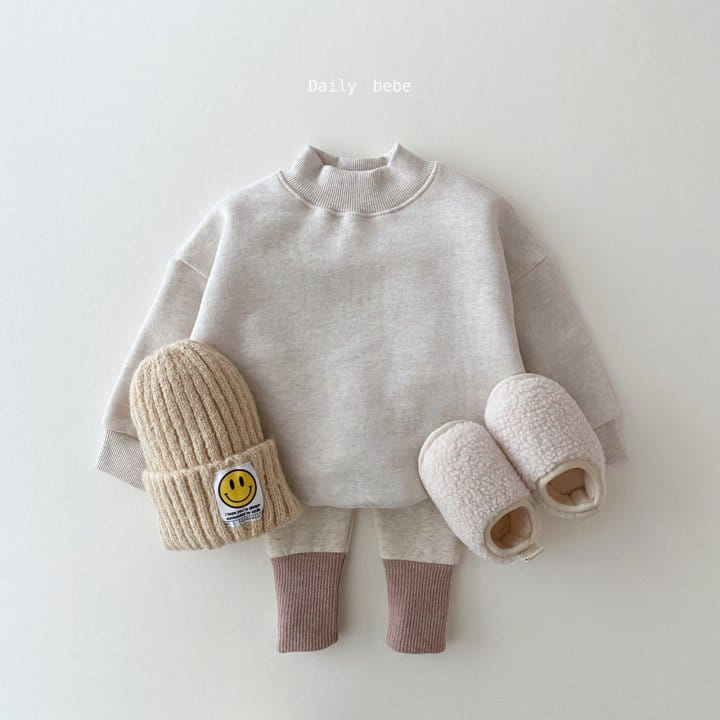 DAILY BEBE - Korean Children Fashion - #Kfashion4kids - Half Turtleneck Sweatshirt - 2