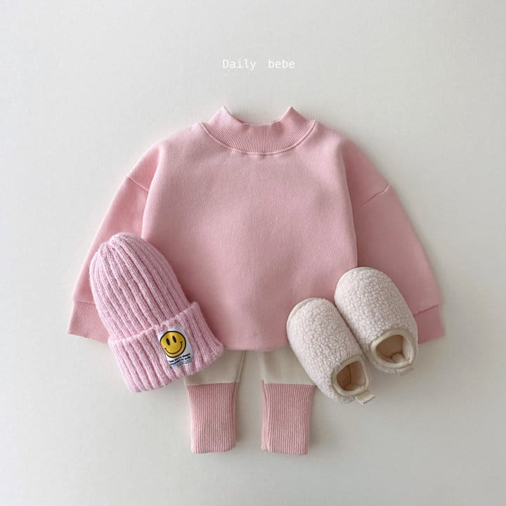 DAILY BEBE - Korean Children Fashion - #Kfashion4kids - Half Turtleneck Sweatshirt - 4