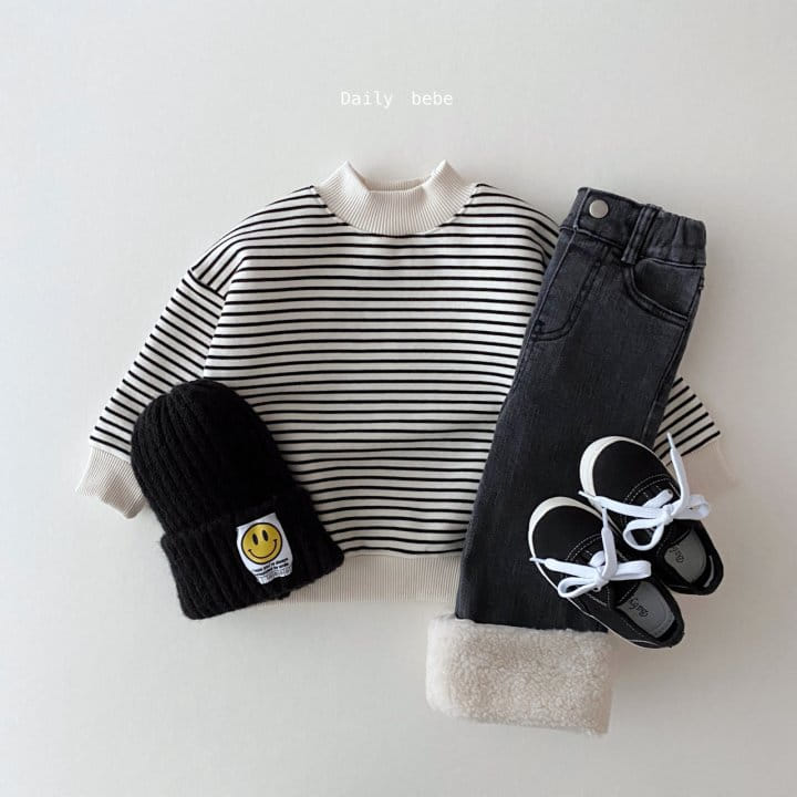 DAILY BEBE - Korean Children Fashion - #Kfashion4kids - Half Turtleneck Sweatshirt - 9