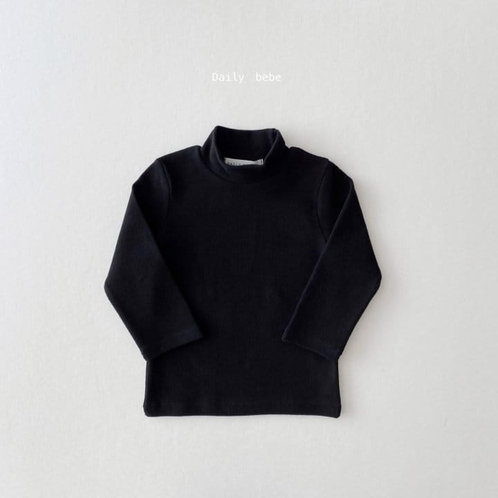 DAILY BEBE - Korean Children Fashion - #Kfashion4kids - Stick Half Turtleneck Tee - 3