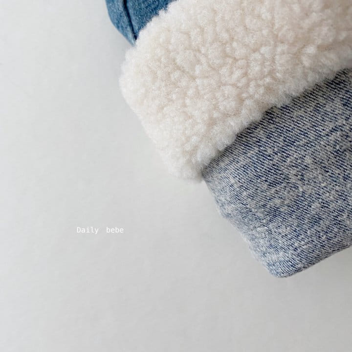 DAILY BEBE - Korean Children Fashion - #Kfashion4kids - Fleece Jeans - 5